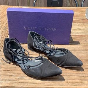 Stuart Wiseman Ankle Wrap Flats